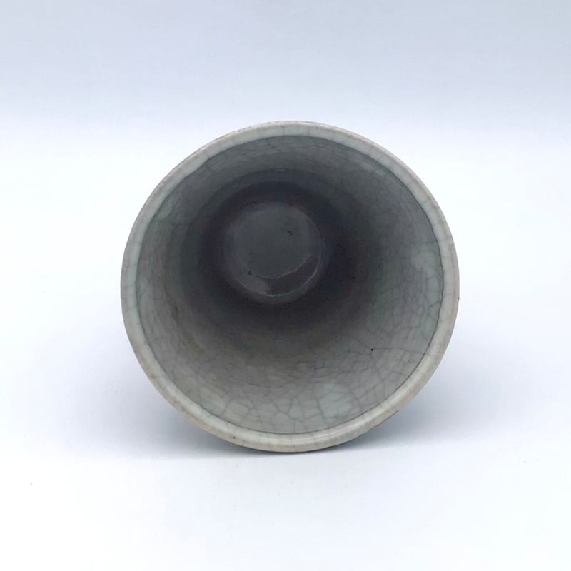 沖縄アダン＊バングル56 菊脚コーヒー碗皿（蘭）[キクアシコーヒーワンザラ（ラン）]｜沈壽官窯