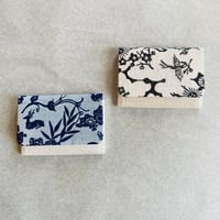 【河瀨直美 × 紅型工房ひがしや × BAN INOUE】 琉球紅型 手織り麻の名刺入れ