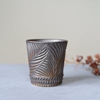 【沖縄の陶器・やちむん】しのぎフリーカップ　新里竜子
