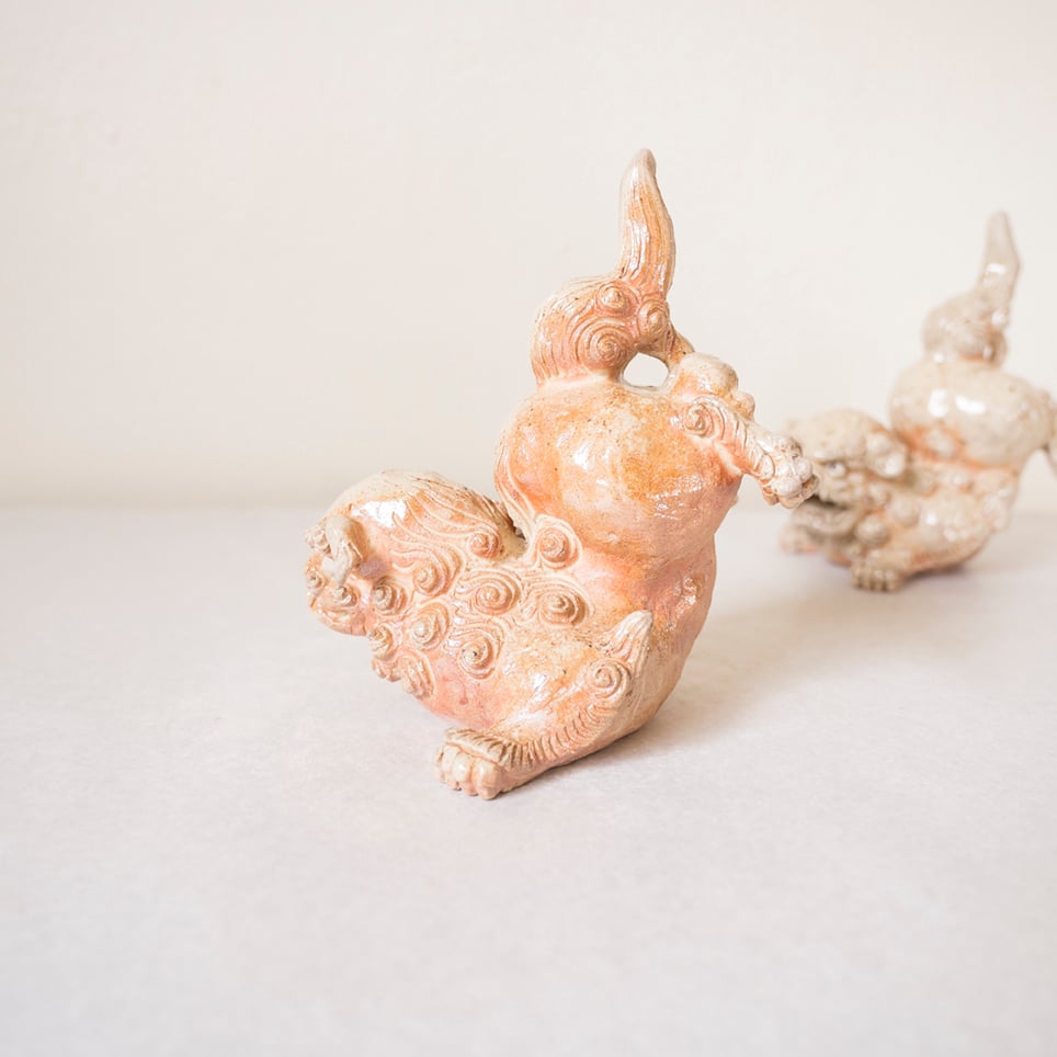 沖縄の陶器・やちむん】 シーサー陶房大海尾立ちシーサー | 沖縄の