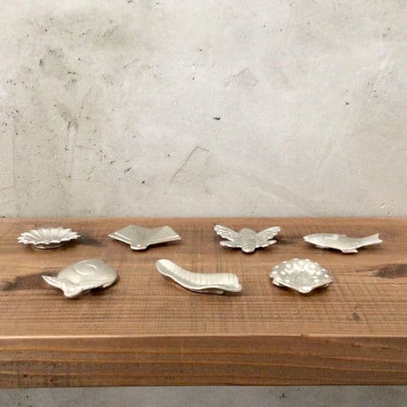 【沖縄の金細工・琉球錫器】 金細工まつ　純錫 琉球縁起物はしおき