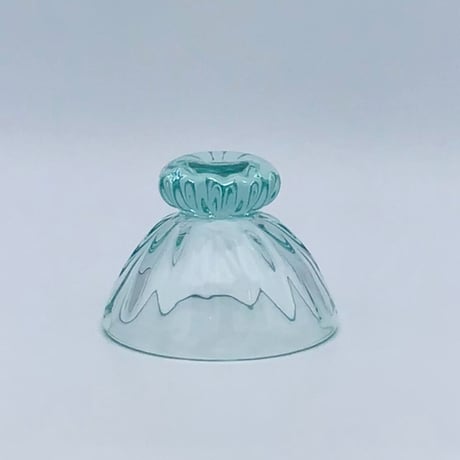 【沖縄の琉球ガラス】　白鴉再生硝子器製作所　デザートカップ　窓