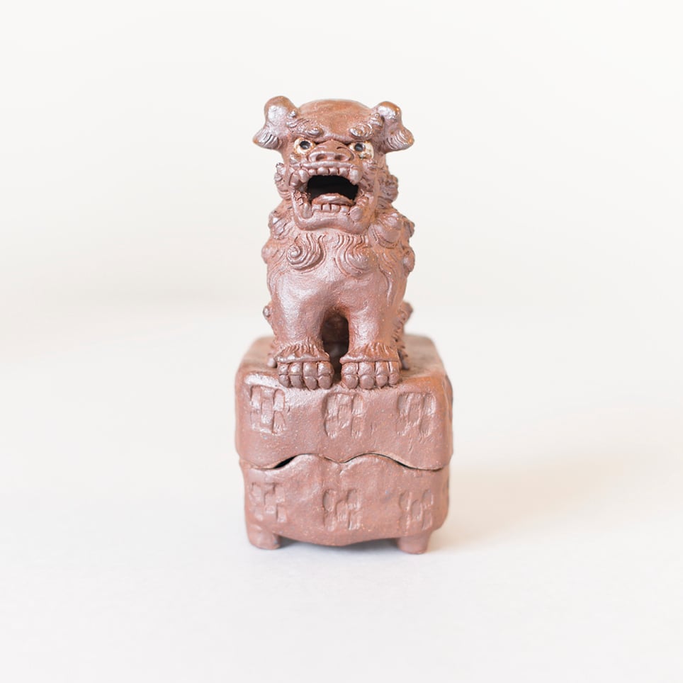 琉球工芸　シーサー香炉　アンティーク香炉 楽天市場】シーサー 香炉 シーサー陶房大海 (幅)20cm×(奥行)18cm