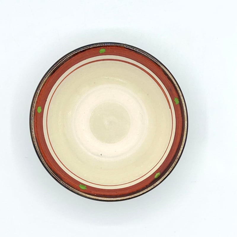沖縄の器・やちむん・壺屋焼】 國場陶芸 赤絵 3.5寸皿 A | 沖縄