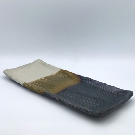 【沖縄の陶器・やちむん】　西表焼青烽窯　長板皿