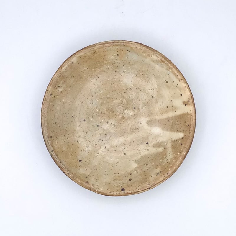 沖縄 やちむん金城陶器深皿 沖縄の陶器・やちむん】 金城宙矛 粉引取り皿 | 沖縄のうつわ