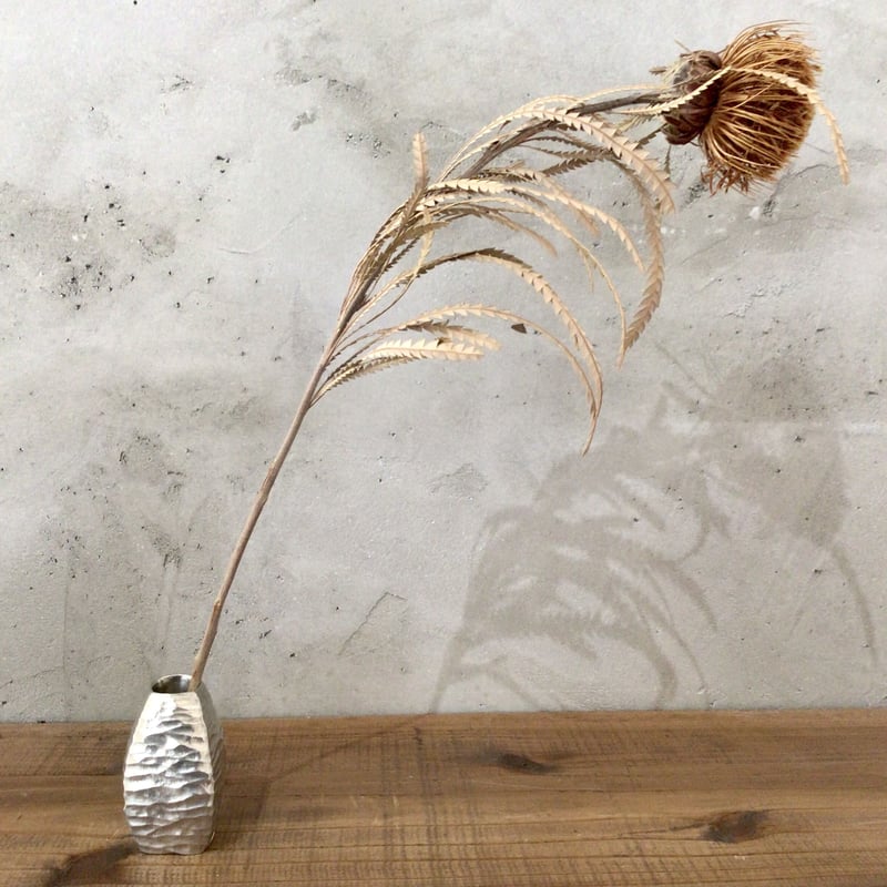 沖縄の金細工・琉球錫器】 金細工まつ 純錫一輪挿し | 沖縄のうつわ