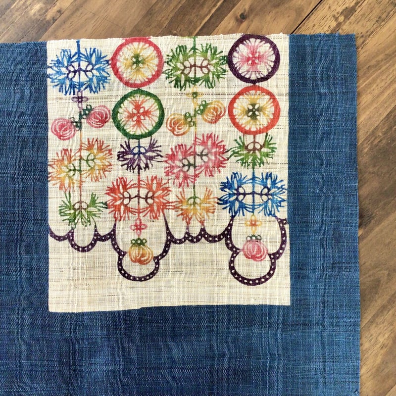 沖縄の手染め紅型】 紅型デザイン工房ten天 サガリバナランチョン