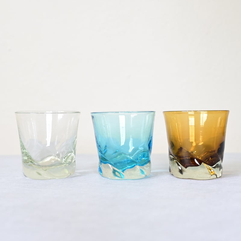 琉球ガラス】うねりロックグラス | 沖縄のうつわ、やちむん、琉球