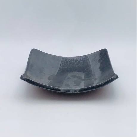【沖縄の陶器・やちむん】　西表焼青烽窯　四角ボール鉢 　中