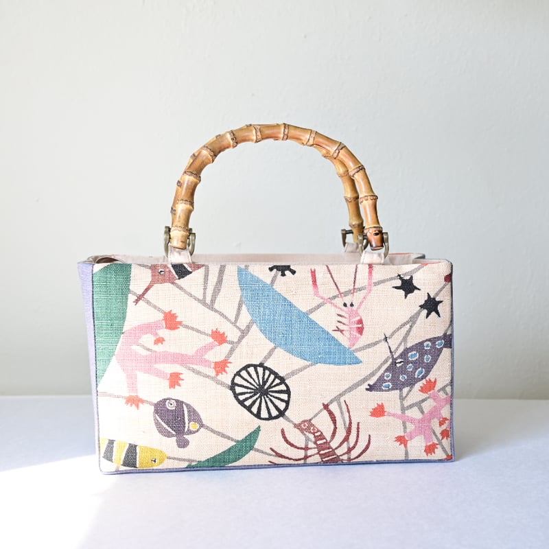 世界に一つだけの紅型トート｜芭蕉布×バンブーハンドルの高級バッグ 