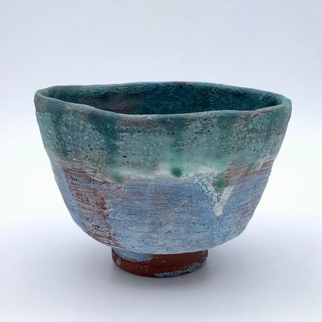 【沖縄の陶器・やちむん】　新里義和　海花KAIKA　抹茶碗