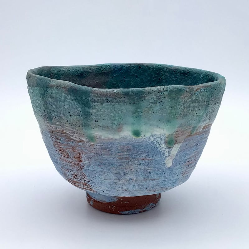 沖縄の陶器・やちむん】 新里義和 海花KAIKA 抹茶碗 | 沖縄のうつわ