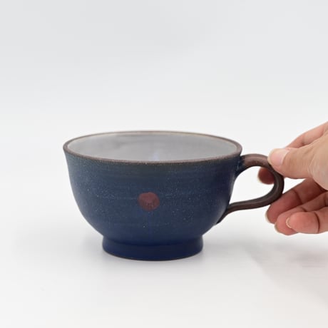 【沖縄の陶器・やちむん】　工房ことりの　 バルーン丸マグカップ