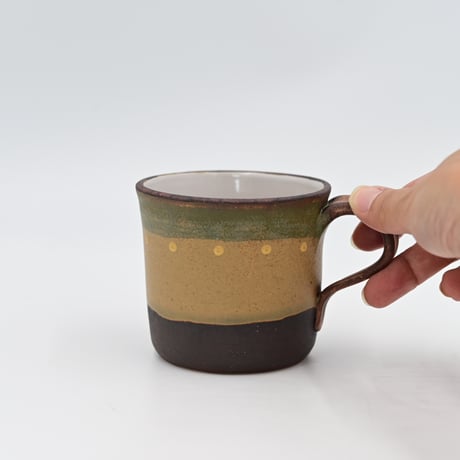 【沖縄の陶器・やちむん】　工房ことりの　彩りマグカップ　黄