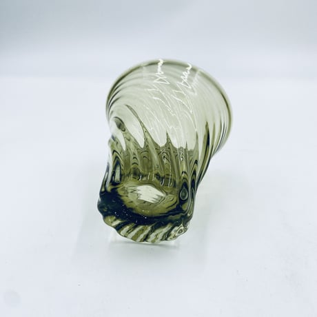 【沖縄の琉球ガラス】　白鴉再生硝子器製作所　レデューサーグラス　グリーン