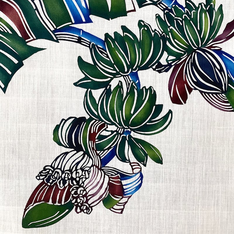 沖縄の手染め紅型】 紅型デザイン工房ten天 タペストリー バナナ