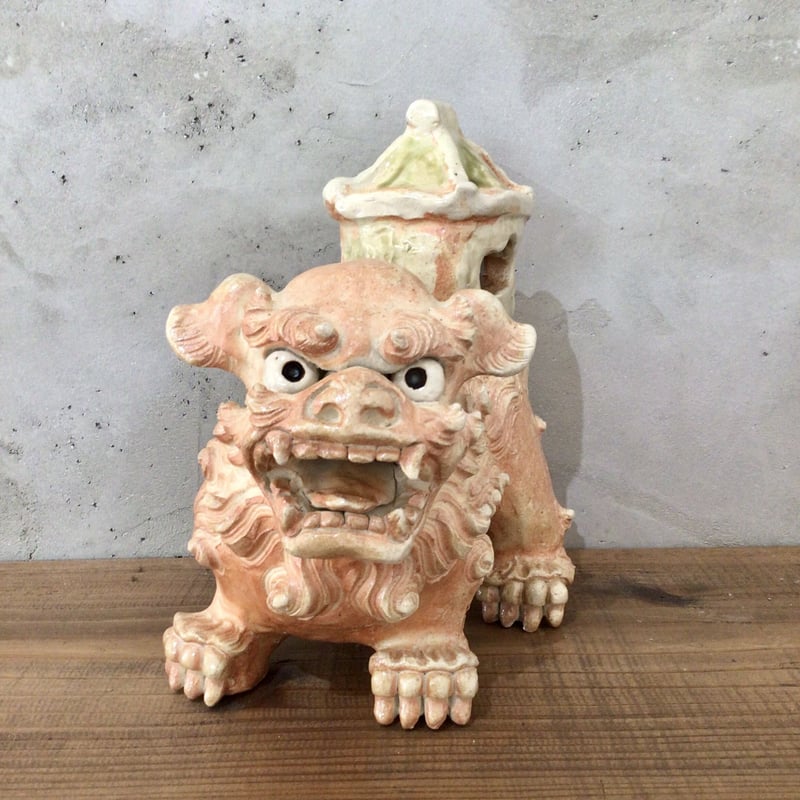 沖縄の陶器・やちむん】 シーサー陶房大海 家付きシーサー | 沖縄の