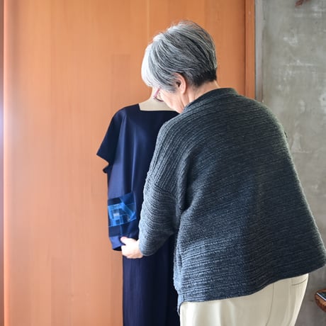 期間限定販売【沖縄の琉球藍染織物】　花藍舎　プルオーバー　ポジャギ