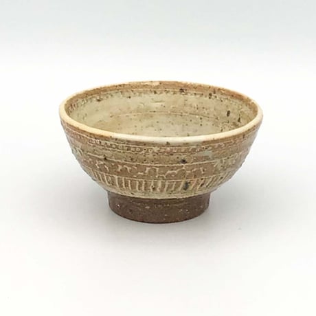 【沖縄の陶器・やちむん】　金城宙矛　象嵌小鉢