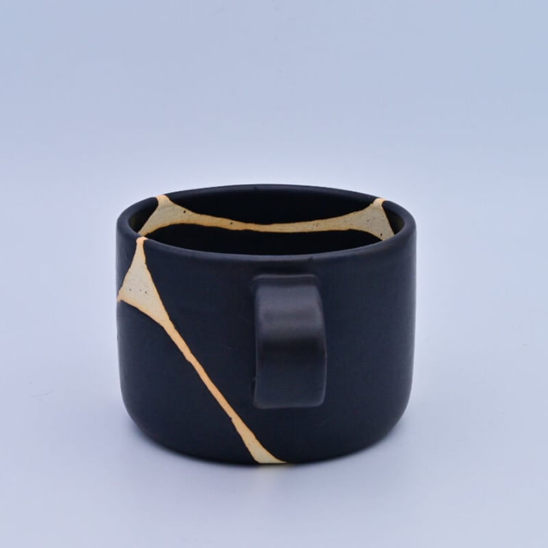 沖縄の陶器・やちむん】 陶factory509 モノクロカップ ブチ | 沖縄の