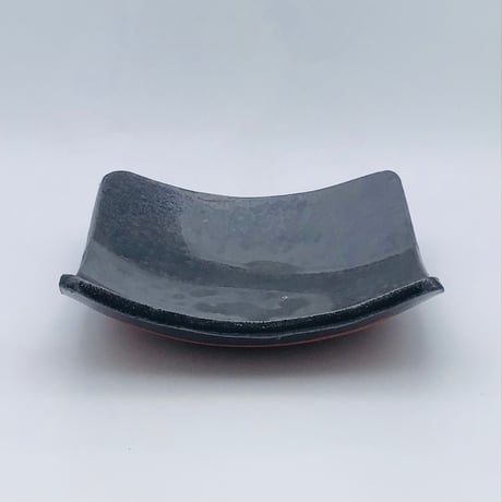 【沖縄の陶器・やちむん】　西表焼青烽窯　四角ボール鉢 　中
