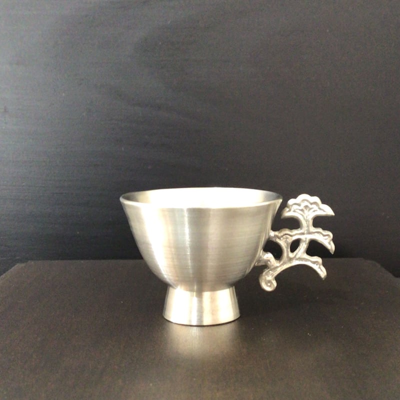 沖縄の金細工・琉球錫器】 金細工まつ 純錫 一ツ耳酒台揃 | 沖縄の
