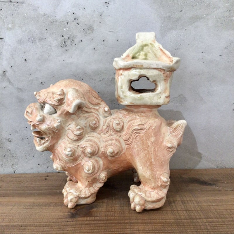 沖縄の陶器・やちむん】 シーサー陶房大海 家付きシーサー | 沖縄の