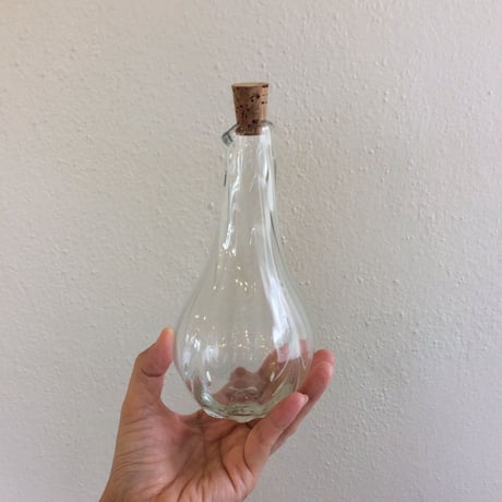 【沖縄の琉球ガラス】　白鴉再生硝子器製作所　シロップボトル