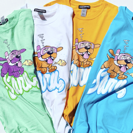 SWIMMING DAWG TEE [YELLOW]
