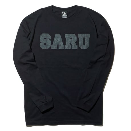 SARU L/S Tee [BLACKxBLACK(蓄光)]