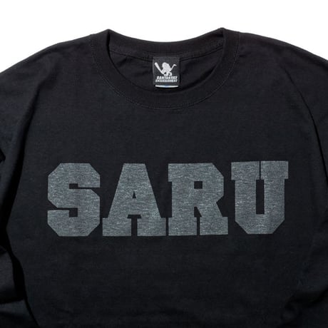 SARU L/S Tee [BLACKxBLACK(蓄光)]