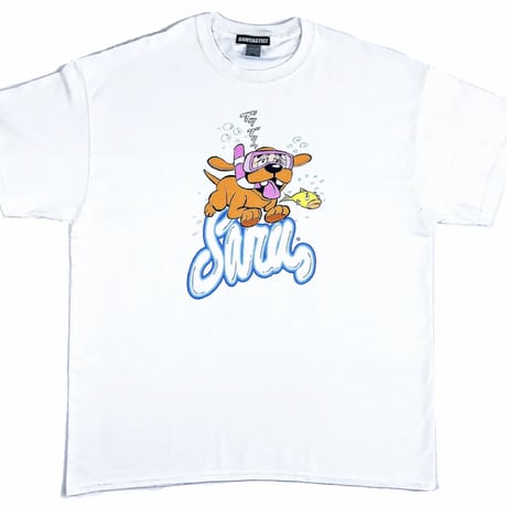 SWIMMING DAWG TEE [WHITE]