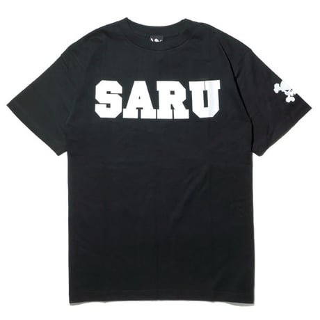 SARU Tee(袖ロゴ有りタイプ) [BLACK]