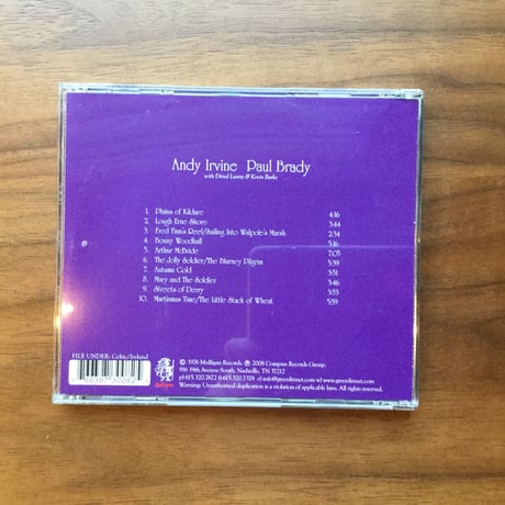 CD「Andy Irvine ＆ Paul Brady」リマスター版