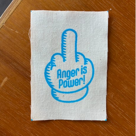 布パッチ「Anger is Power!」