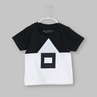 KIDS・ 白黒・家Tシャツ/ 100cm/ NO.4