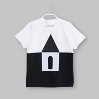 KIDS・ 白黒・家Tシャツ/ 140cm/ NO.2
