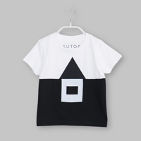 KIDS・ 白黒・家Tシャツ/ 100cm/ NO.3