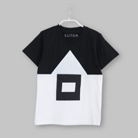 KIDS・ 白黒・家Tシャツ/ 140cm/ NO.4