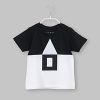 KIDS・ 白黒・家Tシャツ/ 100cm/ NO.5