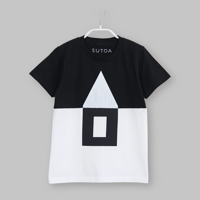 KIDS・ 白黒・家Tシャツ/ 140cm/ NO.5