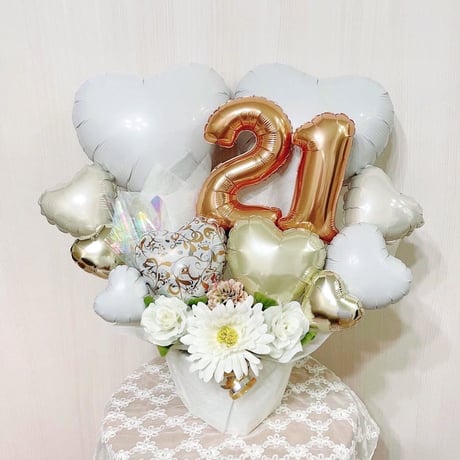 ２文字選べる★ハートアレンジ♥お誕生日や周年祝い♥アイドルへの贈り物に♥