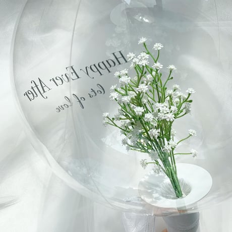 Bubble bouquet balloon   𓂃  Baby’s breath arrangement 𓂃