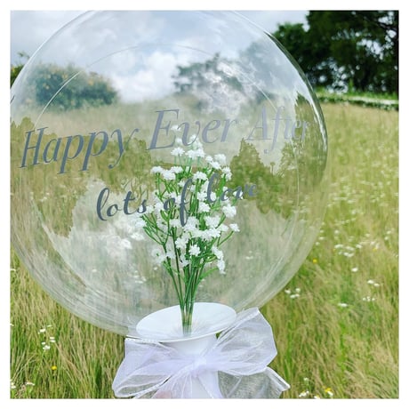 Bubble bouquet balloon   𓂃  Baby’s breath arrangement 𓂃