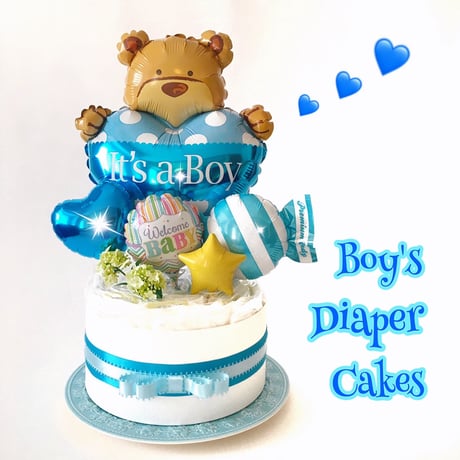 人気のクマちゃん オムツケーキ★出産祝い★ベビーシャワーに★