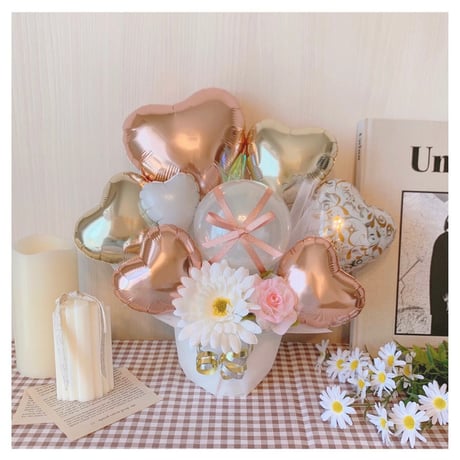Pink & White gold♡ふんわりエレガントアレンジメント♡様々なお祝いに♡