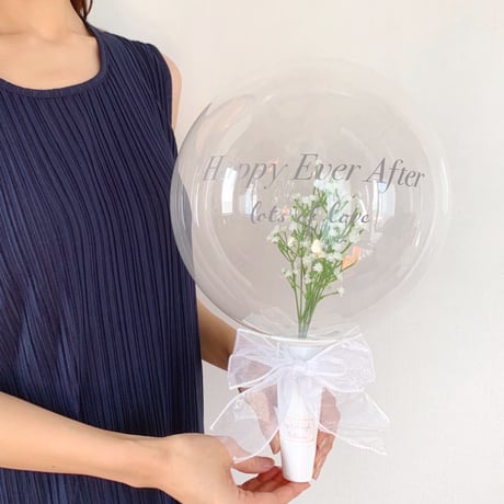 Bubble bouquet balloon   𓂃  Baby’s breath arrangement 𓂃