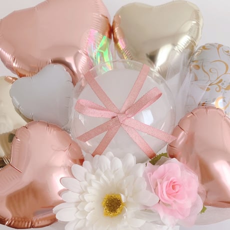 Pink & White gold♡ふんわりエレガントアレンジメント♡様々なお祝いに♡