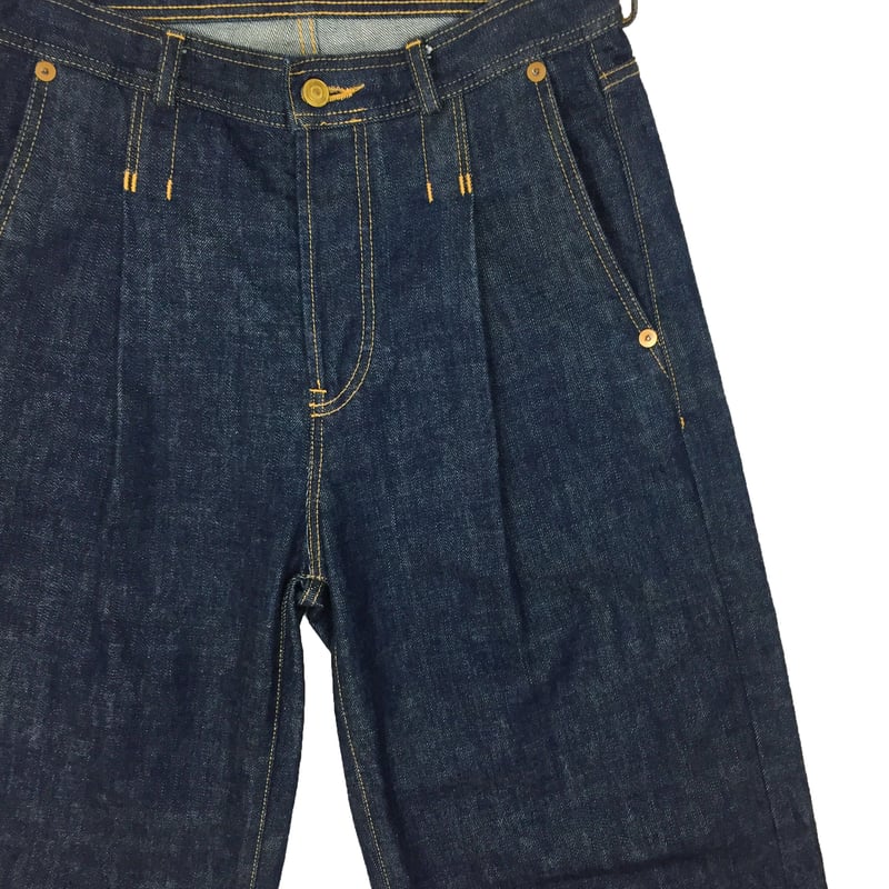 RED SELVAGE TUCK JEANS | 1to3for -RICE NINE T